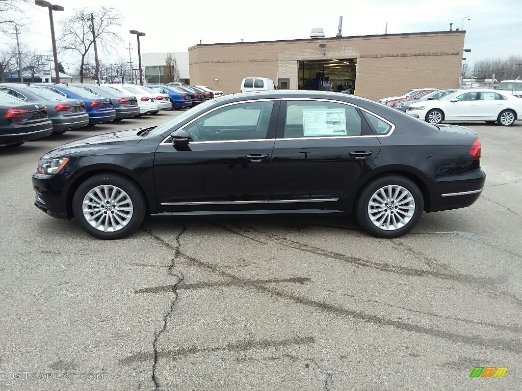 Deep Black Pearl 2017 Volkswagen Passat SE Sedan Exterior Photo #118827436