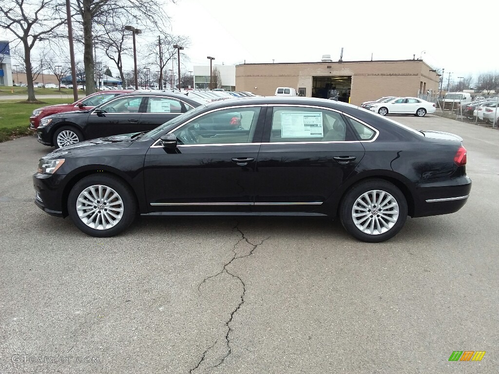 Deep Black Pearl 2017 Volkswagen Passat SE Sedan Exterior Photo #118827550