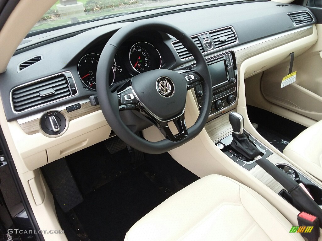 Cornsilk Beige Interior 2017 Volkswagen Passat SE Sedan Photo #118827586