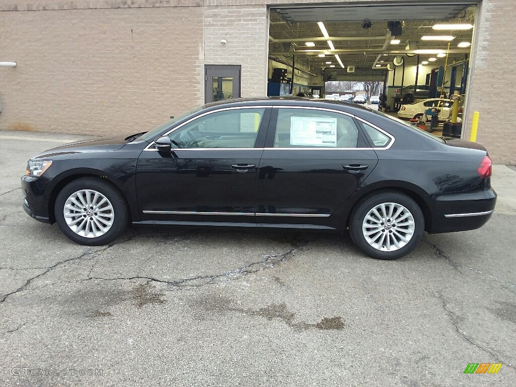 Deep Black Pearl 2017 Volkswagen Passat SE Sedan Exterior Photo #118828036