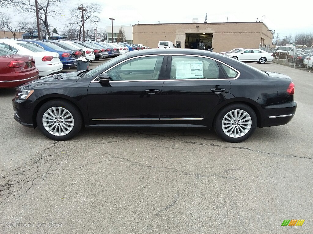 Deep Black Pearl 2017 Volkswagen Passat SE Sedan Exterior Photo #118828171