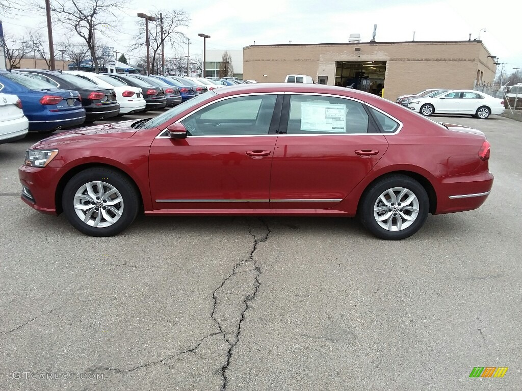 Fortana Red Metallic 2017 Volkswagen Passat S Sedan Exterior Photo #118828696