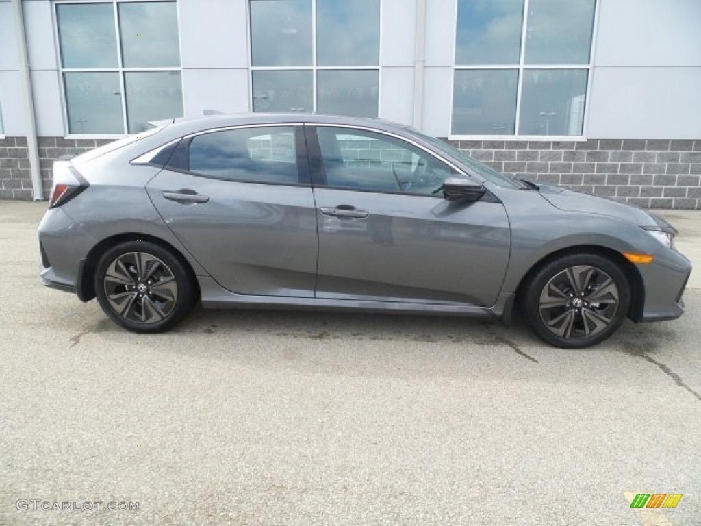 Polished Metal Metallic 2017 Honda Civic EX Hatchback Exterior Photo #118829383