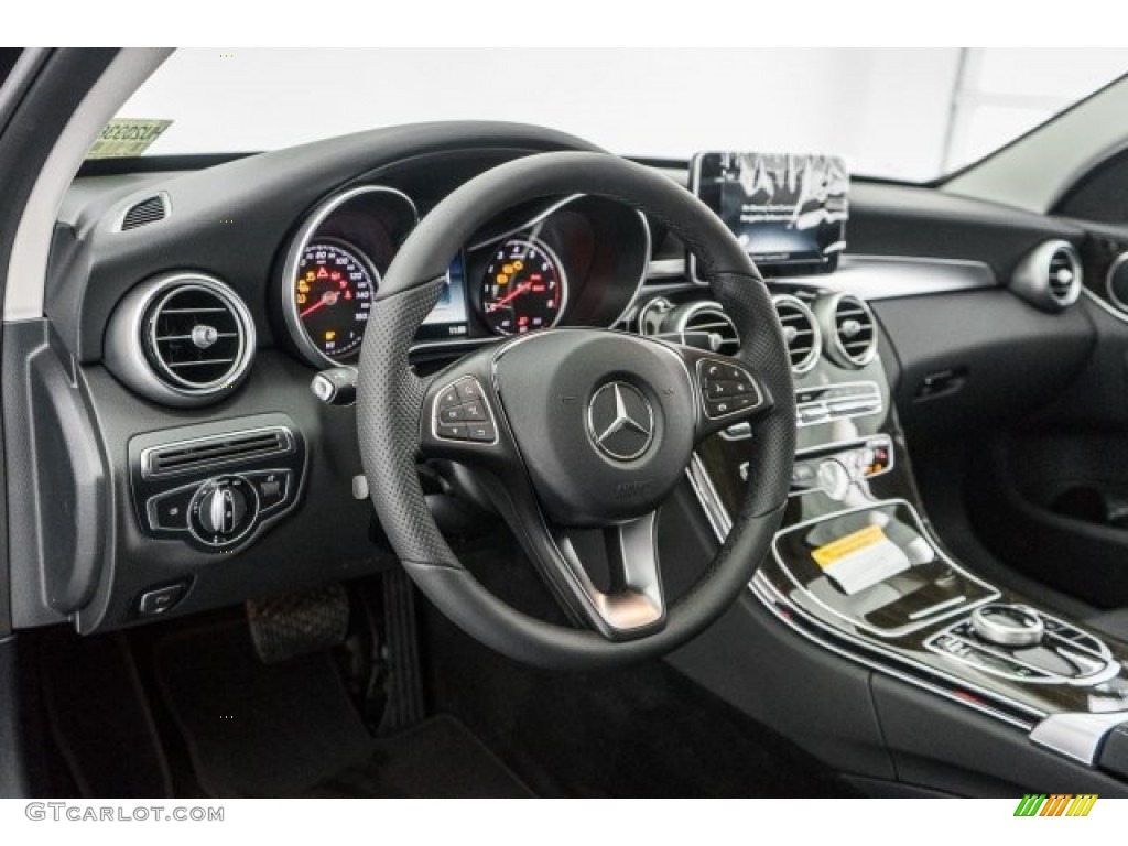 2017 Mercedes-Benz C 300 4Matic Sedan Black Dashboard Photo #118830169