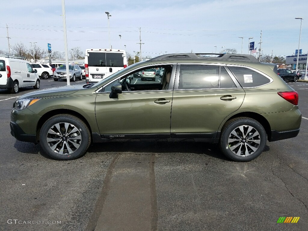 2017 Outback 3.6R Limited - Wilderness Green Metallic / Warm Ivory photo #3