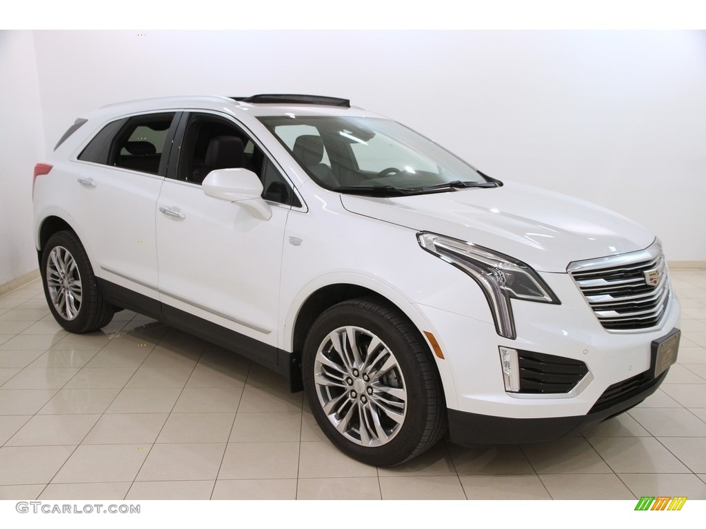 Crystal White Tricoat 2017 Cadillac XT5 Premium Luxury AWD Exterior Photo #118831282