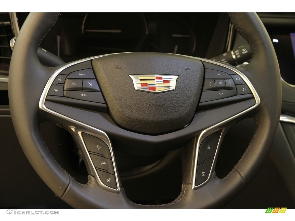 2017 Cadillac XT5 Premium Luxury AWD Carbon Plum Steering Wheel Photo #118831408