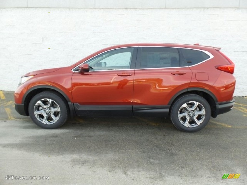 Molten Lava Pearl 2017 Honda CR-V EX AWD Exterior Photo #118832989