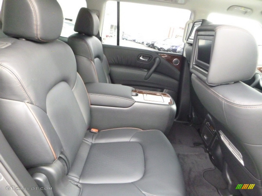 Charcoal Interior 2017 Nissan Armada Platinum 4x4 Photo #118833001