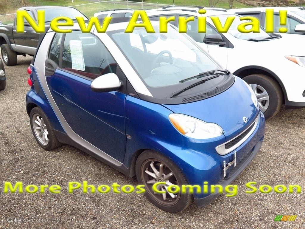 2008 fortwo passion cabriolet - Blue Metallic / Design Black photo #1