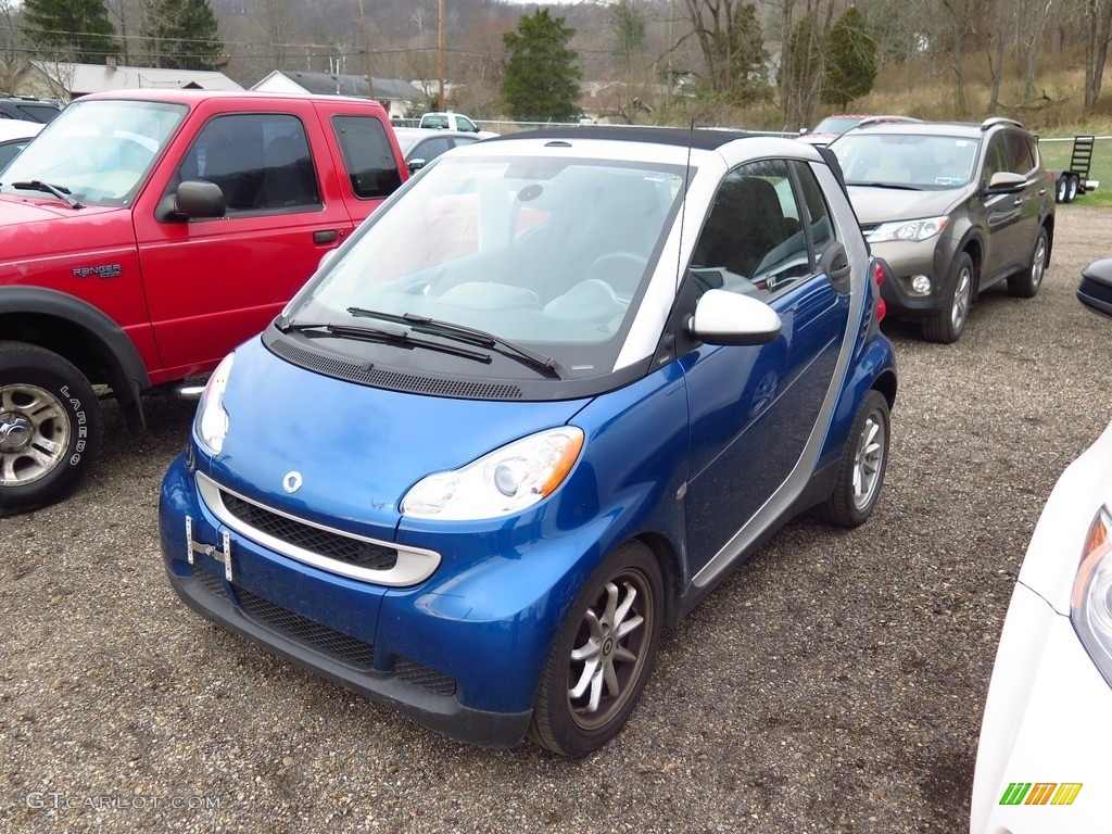 2008 fortwo passion cabriolet - Blue Metallic / Design Black photo #3