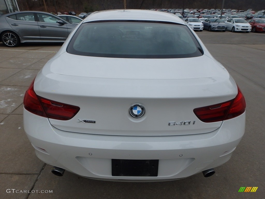 2016 6 Series 640i xDrive Gran Coupe - Mineral White Metallic / Black photo #3