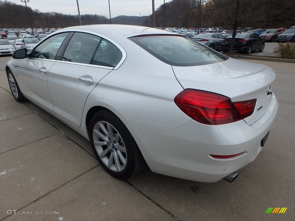 2016 6 Series 640i xDrive Gran Coupe - Mineral White Metallic / Black photo #4