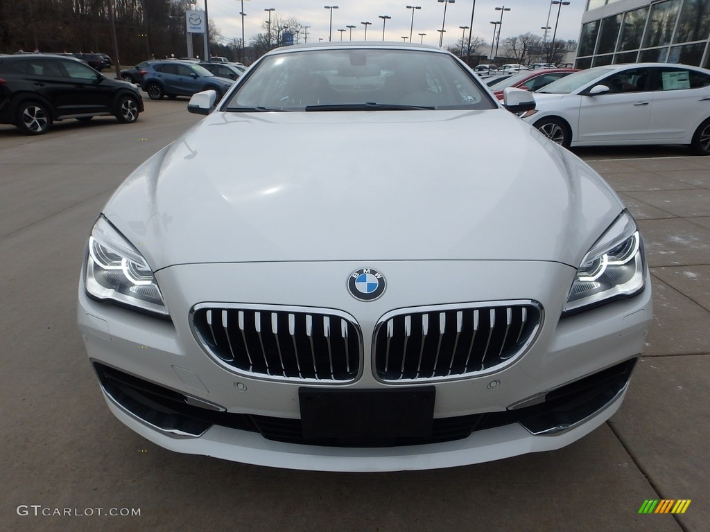 2016 6 Series 640i xDrive Gran Coupe - Mineral White Metallic / Black photo #7