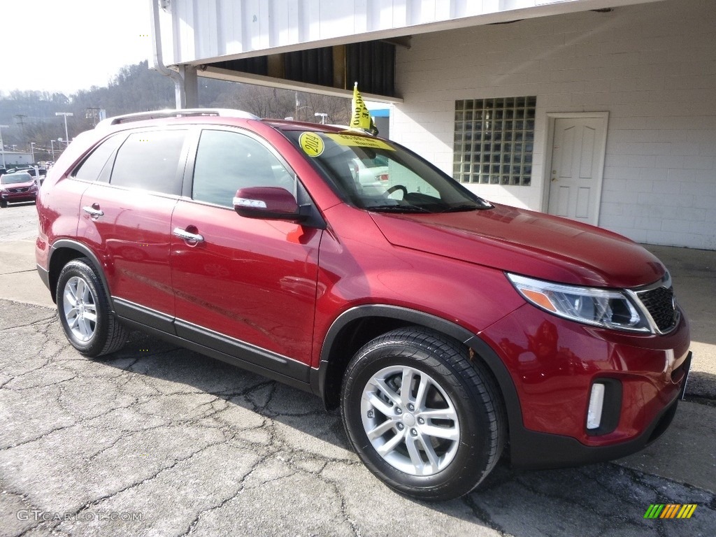 2014 Sorento LX - Remington Red / Black photo #9