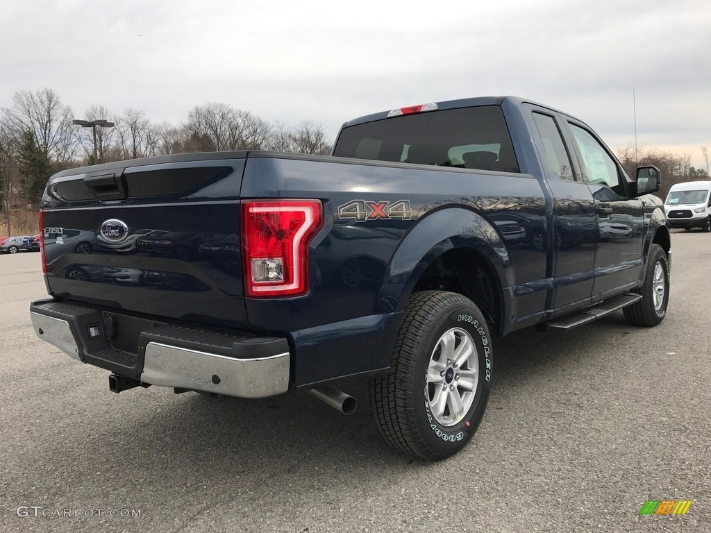 2017 F150 XLT SuperCab 4x4 - Blue Jeans / Earth Gray photo #4