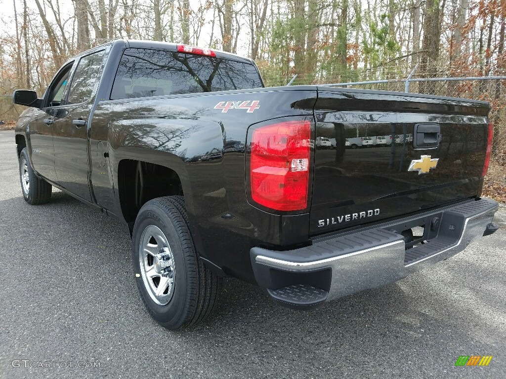 2017 Silverado 1500 WT Crew Cab 4x4 - Black / Dark Ash/Jet Black photo #4