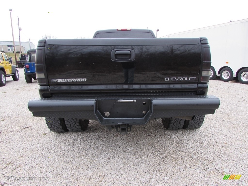2003 Silverado 3500 LT Crew Cab 4x4 Dually - Black / Tan photo #4