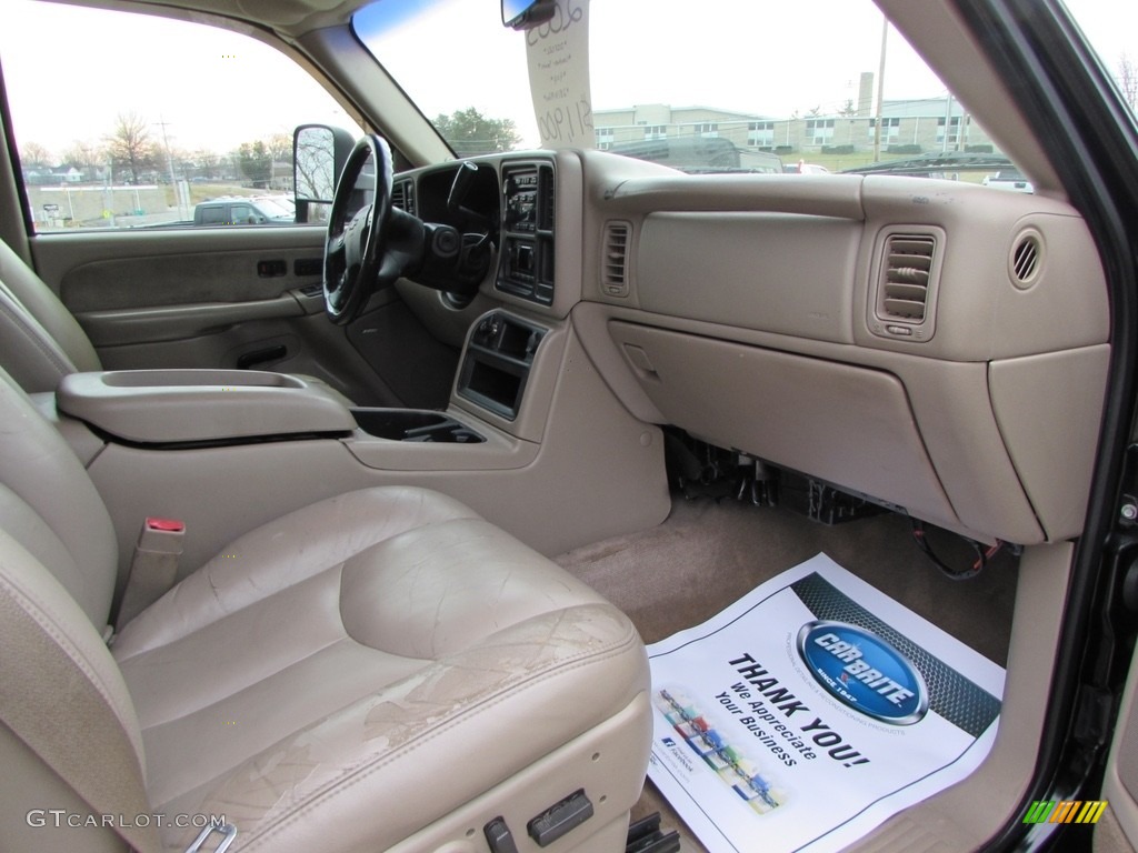 2003 Silverado 3500 LT Crew Cab 4x4 Dually - Black / Tan photo #26