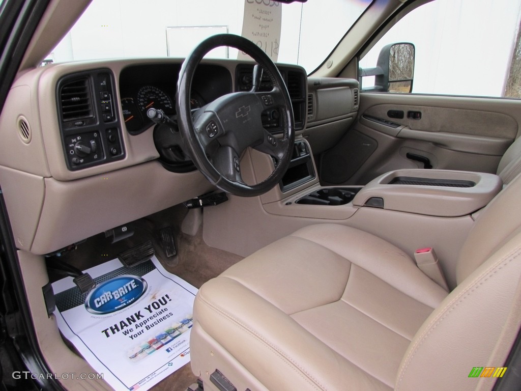 2003 Silverado 3500 LT Crew Cab 4x4 Dually - Black / Tan photo #30