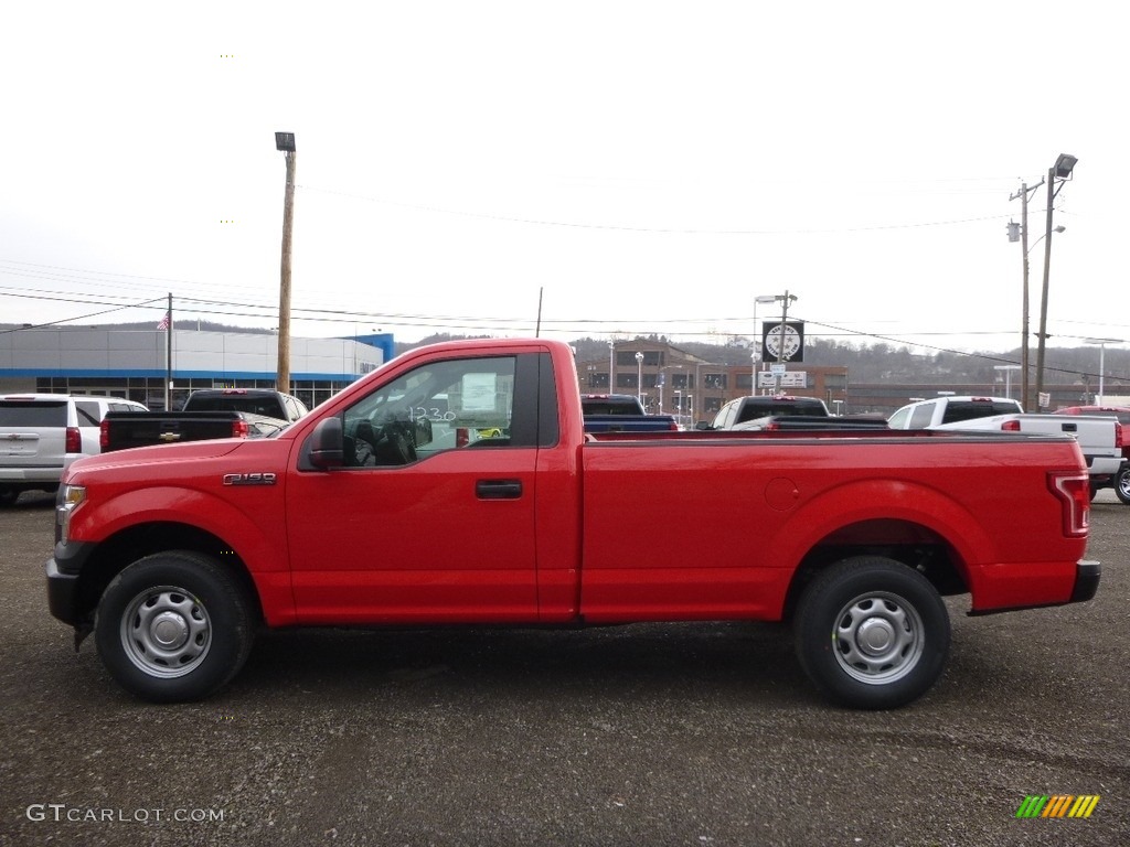 2017 F150 XL Regular Cab - Race Red / Earth Gray photo #7