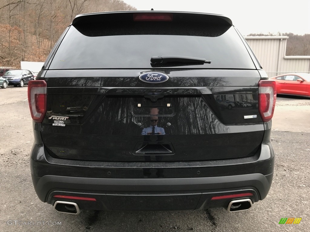 2017 Explorer Sport 4WD - Shadow Black / Ebony Black photo #8