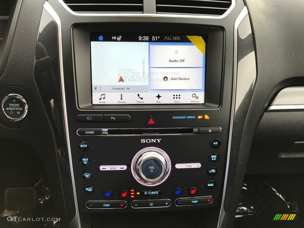2017 Explorer Sport 4WD - Shadow Black / Ebony Black photo #15