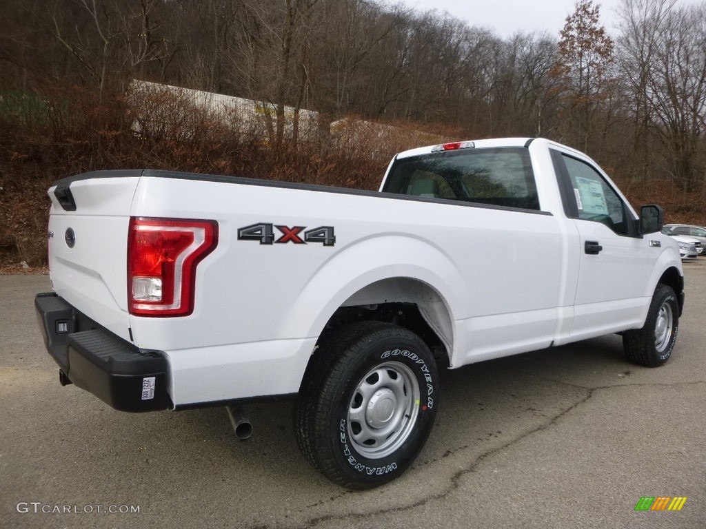 2017 F150 XL Regular Cab 4x4 - Oxford White / Earth Gray photo #4