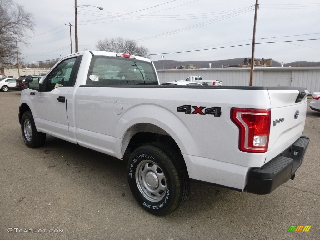 2017 F150 XL Regular Cab 4x4 - Oxford White / Earth Gray photo #6