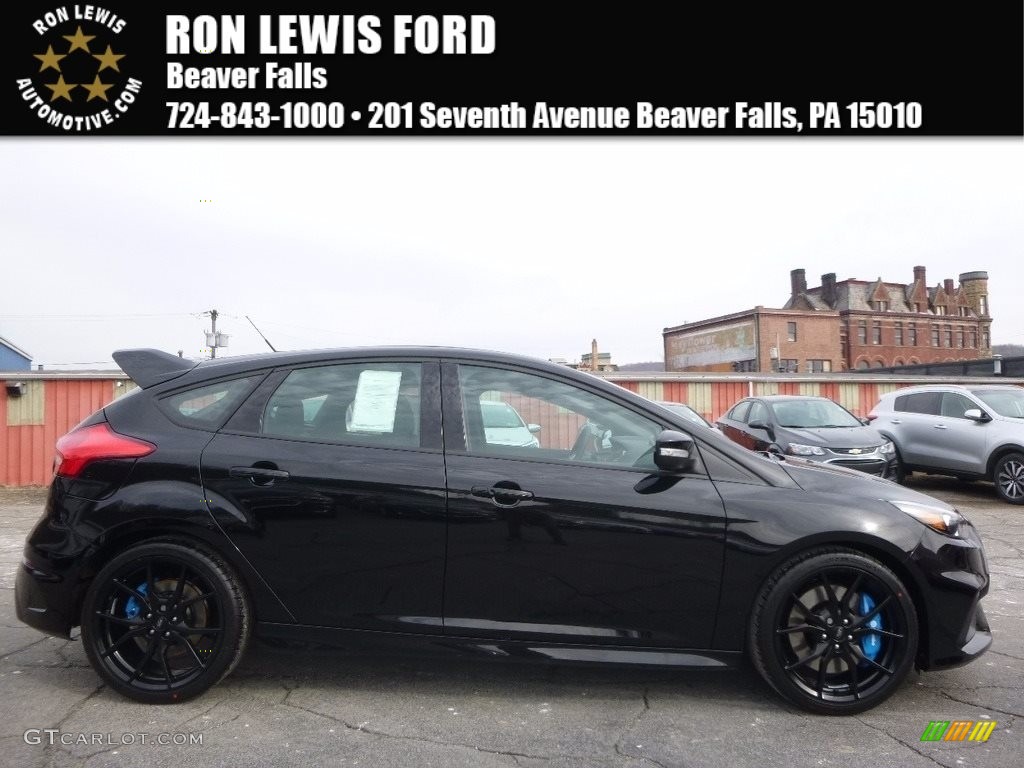 2017 Focus RS Hatch - Shadow Black / Charcoal Black photo #1