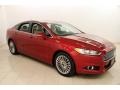 2015 Ruby Red Metallic Ford Fusion Titanium  photo #1