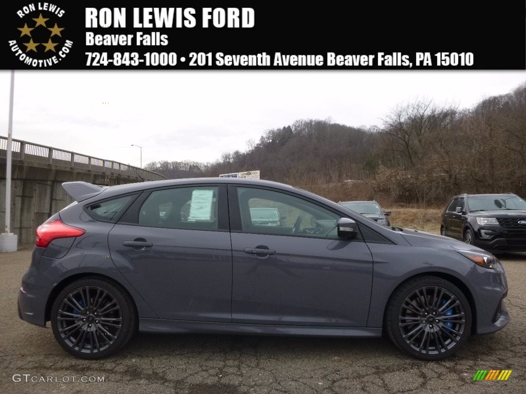 2017 Focus RS Hatch - Stealth Gray / Charcoal Black photo #1