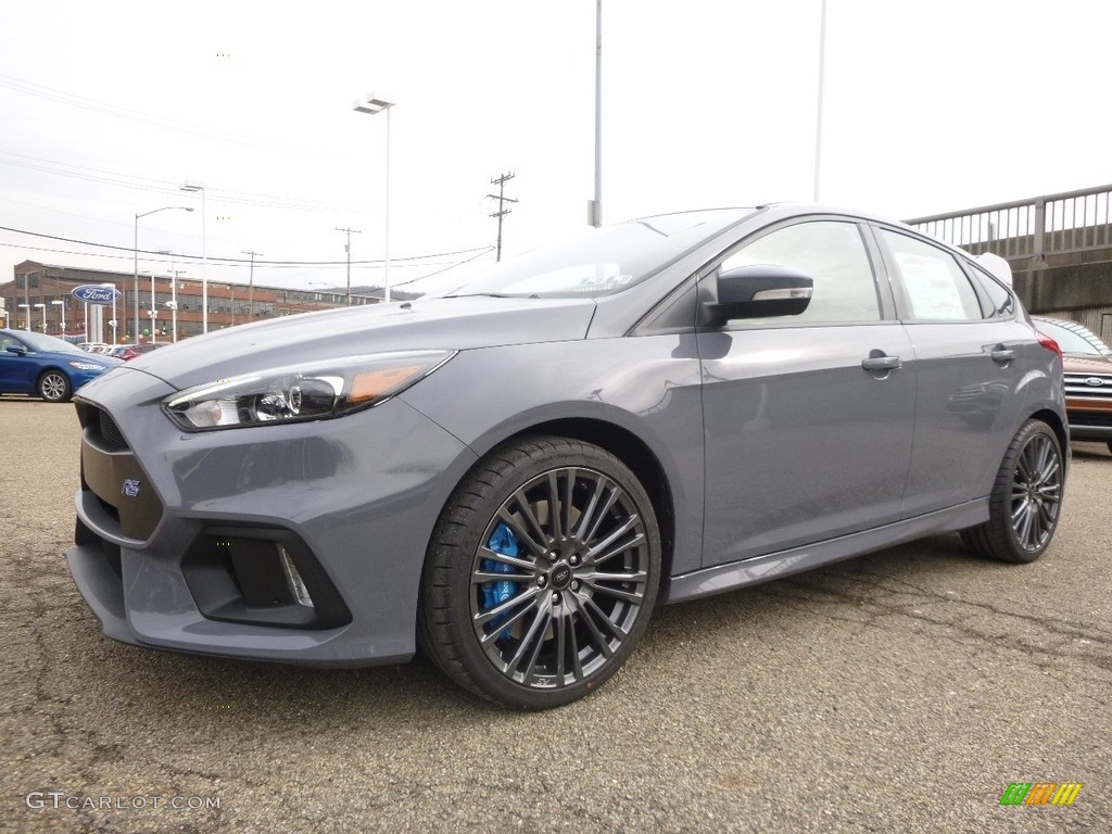 2017 Focus RS Hatch - Stealth Gray / Charcoal Black photo #7