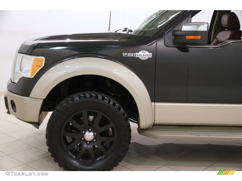 2010 F150 King Ranch SuperCrew 4x4 - Tuxedo Black / Tan photo #24