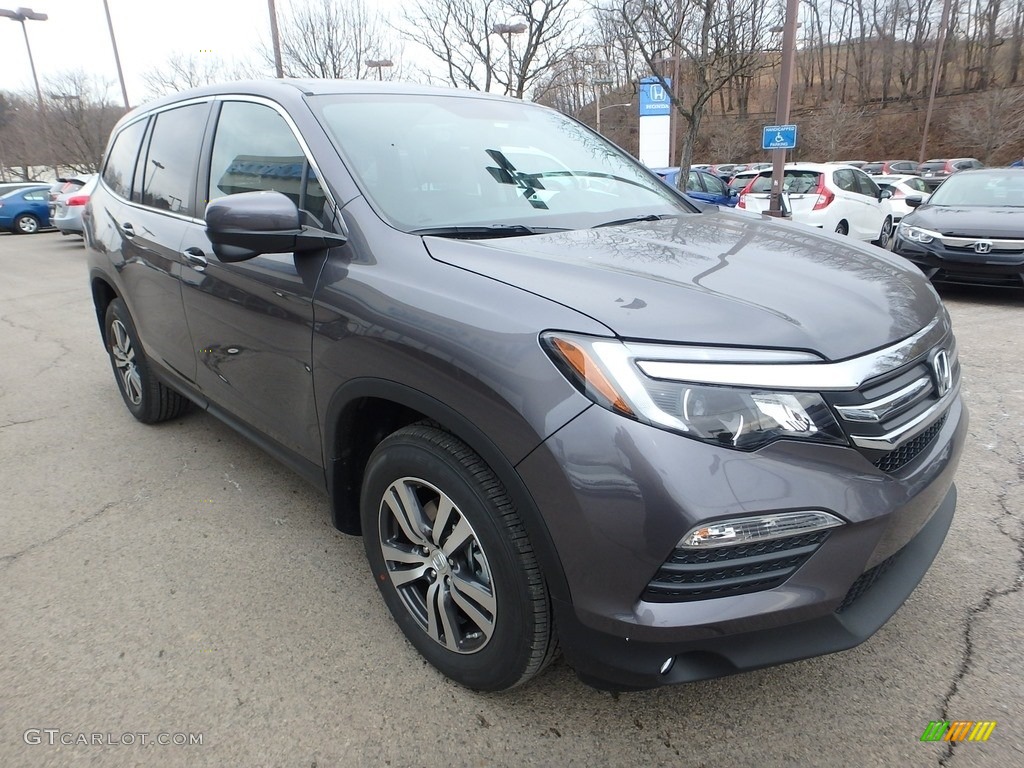 Modern Steel Metallic 2017 Honda Pilot EX-L AWD Exterior Photo #118839478