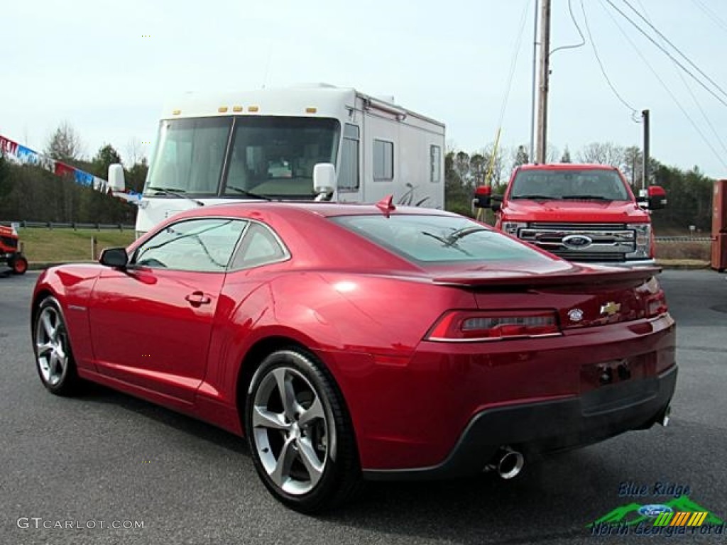 2014 Camaro LT Coupe - Crystal Red Tintcoat / Beige photo #3