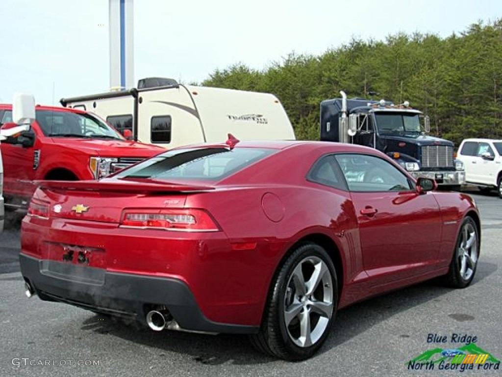 2014 Camaro LT Coupe - Crystal Red Tintcoat / Beige photo #5