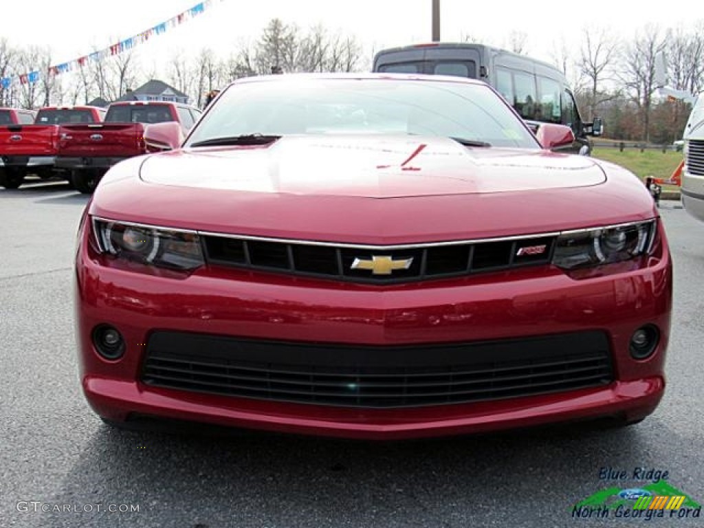 2014 Camaro LT Coupe - Crystal Red Tintcoat / Beige photo #8