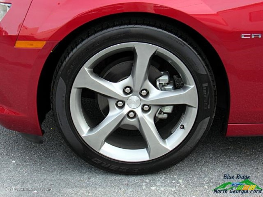 2014 Camaro LT Coupe - Crystal Red Tintcoat / Beige photo #9