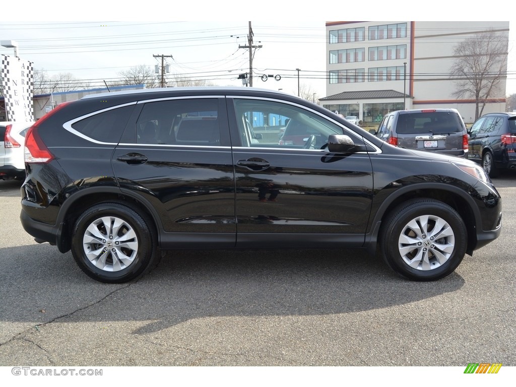 2014 CR-V EX-L AWD - Crystal Black Pearl / Black photo #2