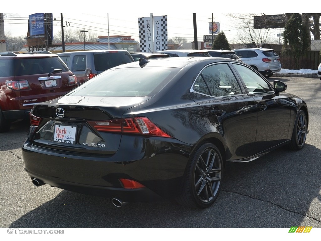 2014 IS 250 AWD - Obsidian Black / Black photo #3