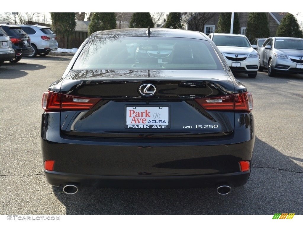 2014 IS 250 AWD - Obsidian Black / Black photo #4