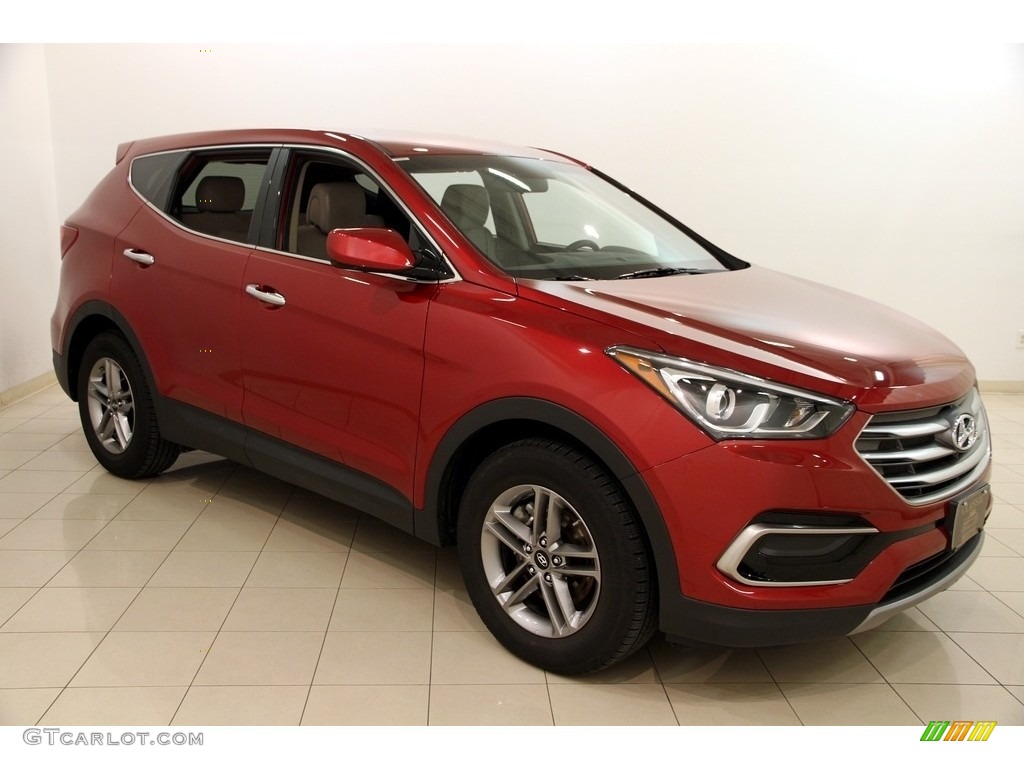 2017 Santa Fe Sport AWD - Serrano Red / Beige photo #1