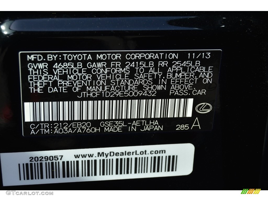 2014 IS 250 AWD - Obsidian Black / Black photo #35