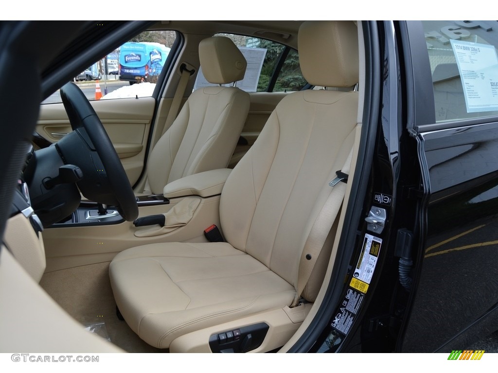 2014 3 Series 328i xDrive Sedan - Jet Black / Venetian Beige photo #13