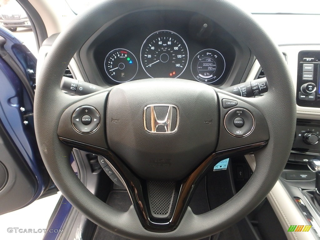 2017 Honda HR-V LX AWD Gray Steering Wheel Photo #118842763