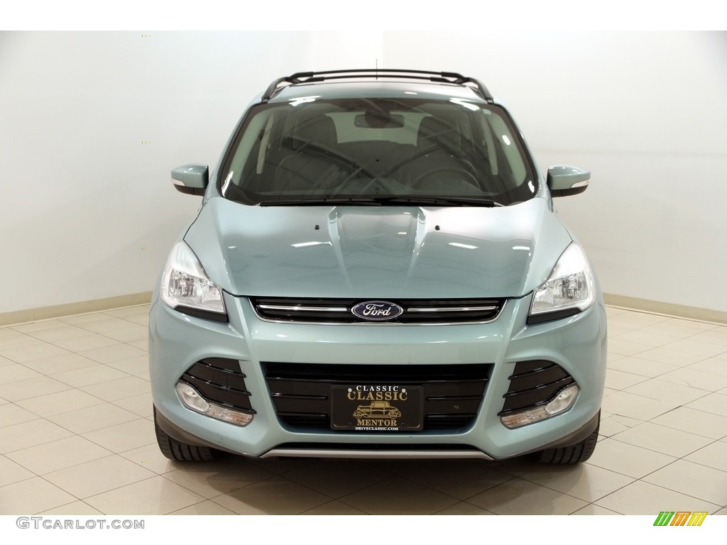 2013 Escape SEL 2.0L EcoBoost 4WD - Frosted Glass Metallic / Charcoal Black photo #2