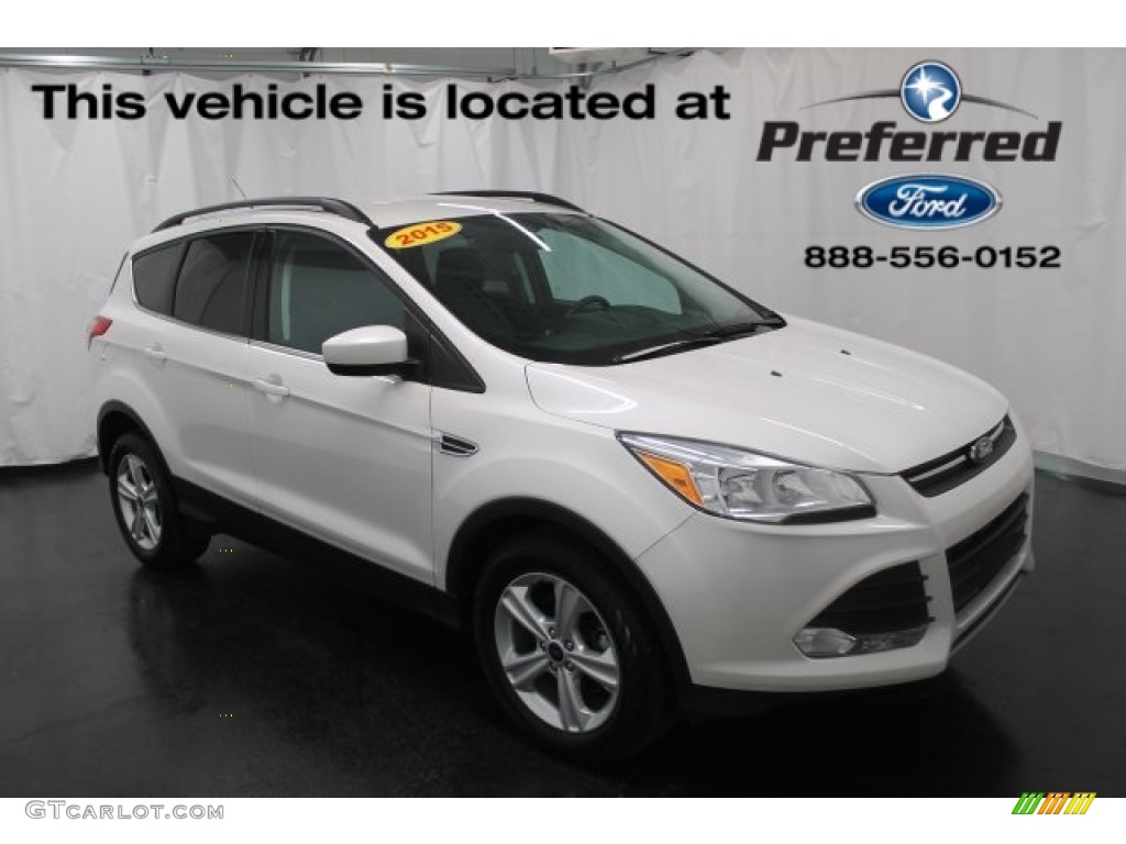 2015 Escape SE - White Platinum Metallic Tri-Coat / Charcoal Black photo #1