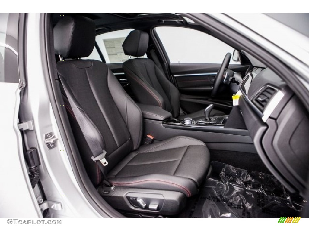 2017 3 Series 330i Sedan - Glacier Silver Metallic / Black photo #2