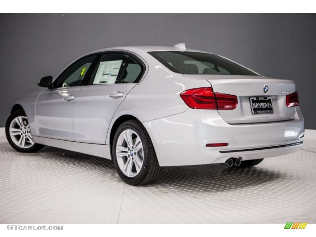 2017 3 Series 330i Sedan - Glacier Silver Metallic / Black photo #3